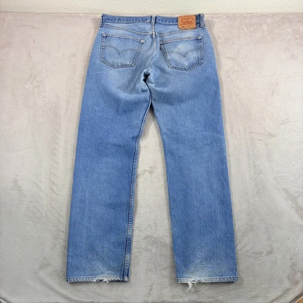 Vintage Levis 501 0115 Jeans Men 38x34 (Fits 36x34) Button Fly Made in USA 90's